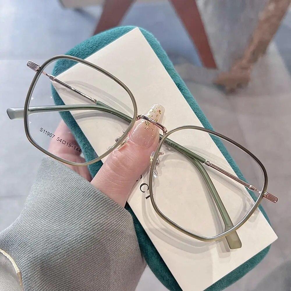Ultra Light Big Square Frame Anti-Blue Light Glasses Women Men Optical Frame Eye Protection Eyeglasses Office Computer Goggles