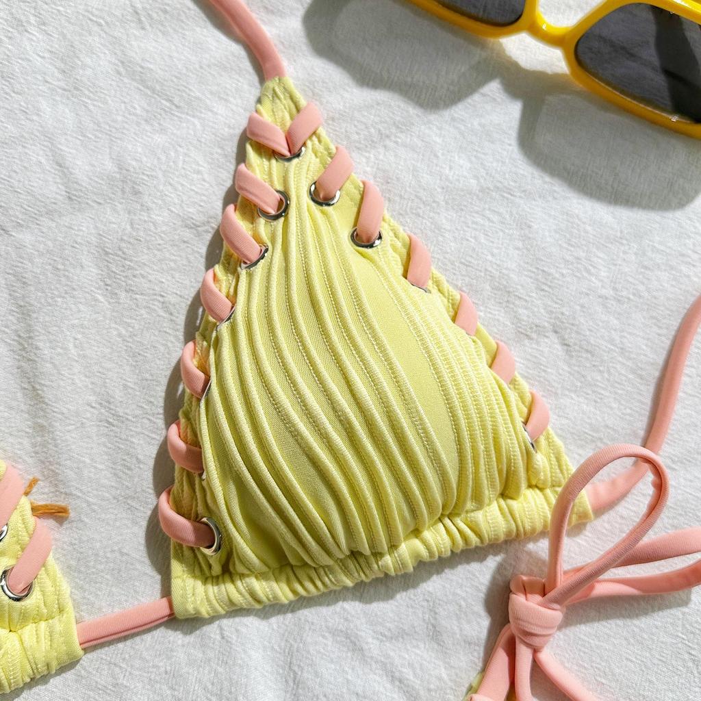 2025 European & American Sweet Personality Split Bikini Swimwear