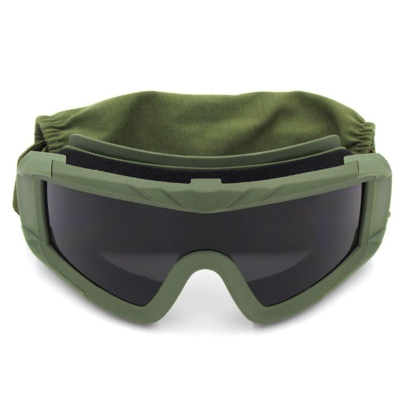 Tactical Desert Goggles Military Windproof Anti-Fog Impact-Resistant Sports Eyewear for Cycling, Airsoft, Outdoor Adventures