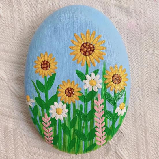 Flat Smooth Pebbles Art Painting River Rocks Natural Stones for Crafts DIY Art Supplies Garden Decoration