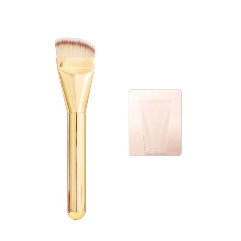 

Скошенная ультратонкая кисть для тональной основы Легкая кисть для контурирования лица Плоская кисть для контурирования Кисти для макияжа для растушевки крема для тональной основы