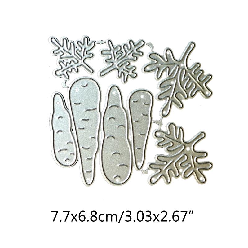 DIY Scrapbooking Stencils Templates Metal Cute Carrot Embossing Cutting Dies Cards Making Supplies for Craft Decoration