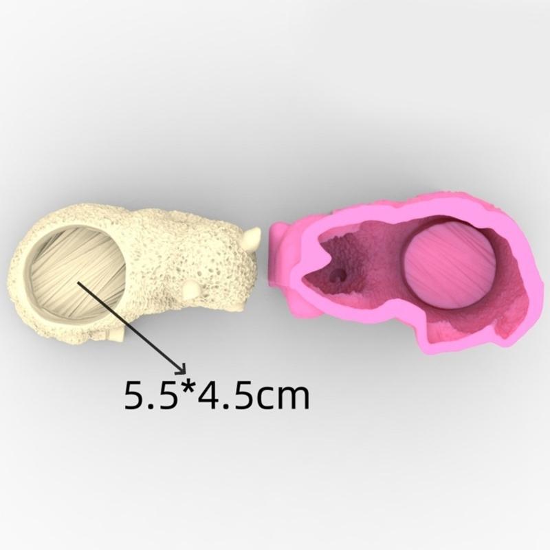 Silicone Molds Resin Casting Mold Home Decorations 3D Alpacas Candle Cup Mold Flowerpot Molds Gift for DIY Craft Lover