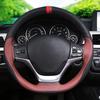 Anti-slip Fiber Leather DIY 38cm Car Steering Wheel Cover Case With Needles And Thread Automobile Interior Accessory Universal
