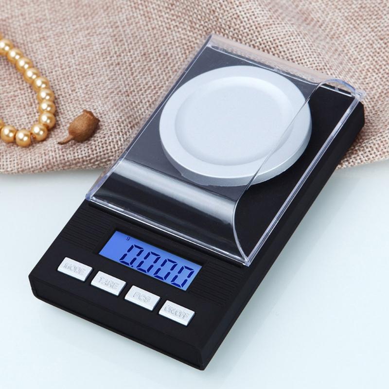Digital Scale Kitchen Scale with LCD Display Tare Function Stainless Steel Platform Jewelry Scale Precise for Gold Food