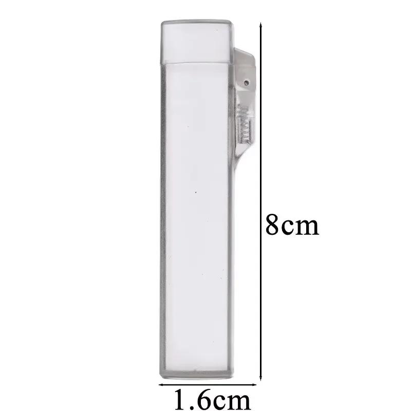 5pcs Portable Toothpick Box Travel Outdoor Plastic Toothpick Storage Box Transparent Cotton Swab Dispenser with Spring Switch