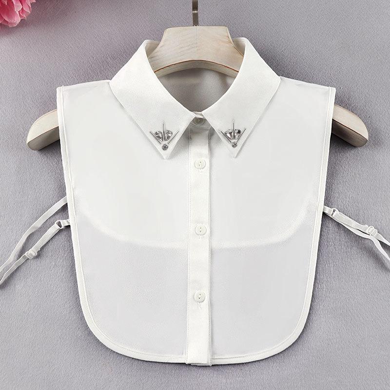 Women s Beaded Chiffon Detachable False Collar for Sweaters and Shirts (Autumn/Winter)