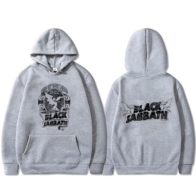 Heavy Metal Rock Band Black Sabbath Ozzy Osbourne Master of Reality Lord of This World Hoodie Men's Vintage Oversized