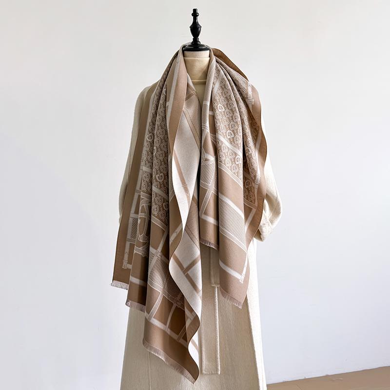 

Елегантний шарф з квітковим жаккардом, імітація кашеміру, м який, теплий, універсальна шаль, захист від холоду, вітрозахисний, ковдра-шарф для осені-зими