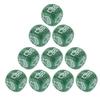 10Pcs Interactively Finger Game Dices Acrylic Rock Paper Scissor Game Dices 6 Sided 20mm Dices for Family Entertainment