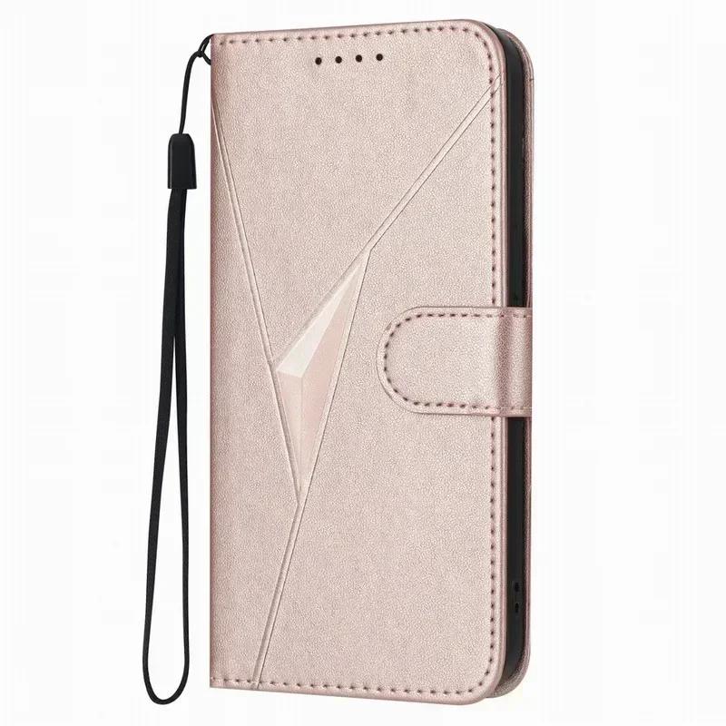 

3D Triangle Wallet Phone Cover For Samsung Galaxy S25 S24 S23 S22 S21 S20 FE Ultra S10 Plus Card Slots Holder Stand Cases #NIB For Galaxy S25 Ultra