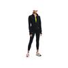Under Armour Solid Color Zip-Up Collar Short Training Jacket Women Jackets Black 1365805-001