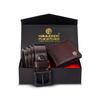 Men's Genuine Leather Belt Wallet Combo - Valentine's Gift for Boyfriend and Husband - Birthday Gift for Boyfriend Unique