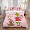Grinch Family Bedding 3 Piece Set Hd Print Duvet Cover Pillowcases For Teens Adult Bedroom Decoration Christmas Gift C9211453