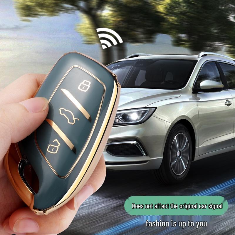 MG 5/6Pro/ZS/HS Car Key Protector Shell & Bag with Buckle for Men & Women