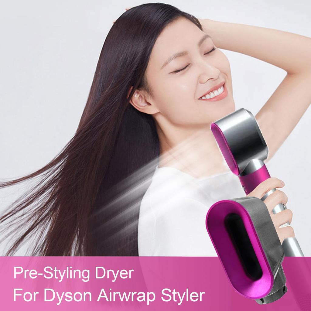 Hair Dryer Attachment Compatible with Dyson Airwrap Rotating Curling Barrel Hair Styler Accessories Dryer Attachment Nozzle Pre-Styling Replacement,
