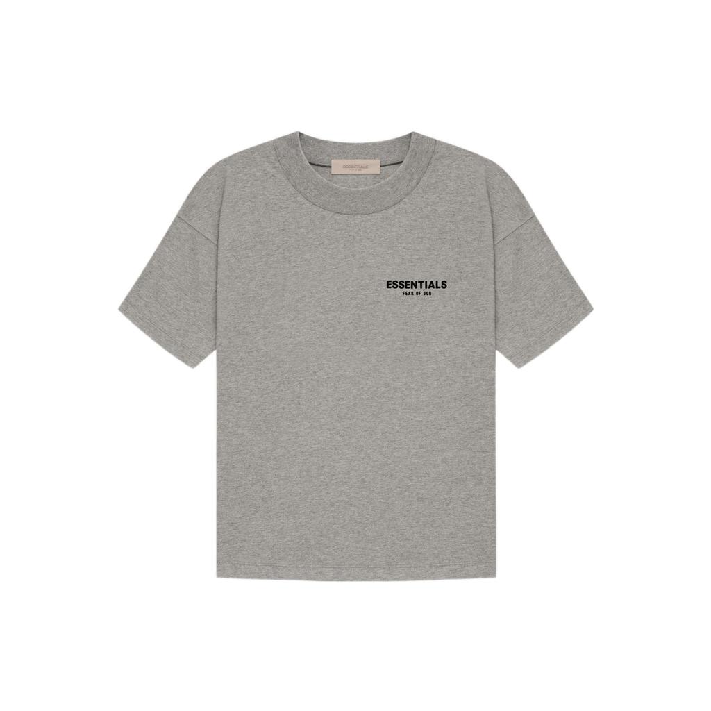 Fear of God Essentials T-shirt z krótkim rękawem i logo SS22 Męskie Góry Ciemny-Owsiany FOG-SS22-556