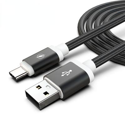 High-Quality and Fast Charging 10FT Nylon Braided Phone Charger Cable for iPhone, Type-C, and Micro USB
