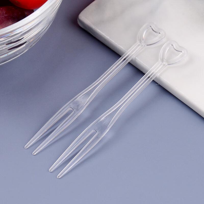 Individually Packaged Disposable Plastic Fruit Forks