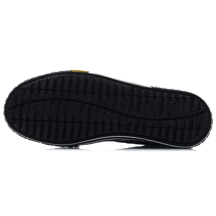 Li Ning Disney X  Collaboration Casual Slip Resistant Durable High Top Skate Shoes Unisex skate shoes Black AGCR179-1