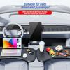 Foldable Car Tray Dining Table Universal Car Travel Laptop Office Desk Phone Stand Cup Holder Beverage Tray Rack for Tesla M3/Y