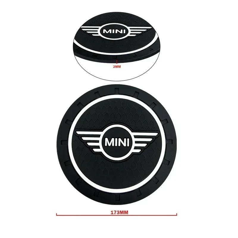 For Bmw Mini 1/2PCS Car Coasters Water Cup Anti-Slip Silicone Coaster Car Goods For BMW Mini Cooper R56 R50 R53 F56 R60 2011 201