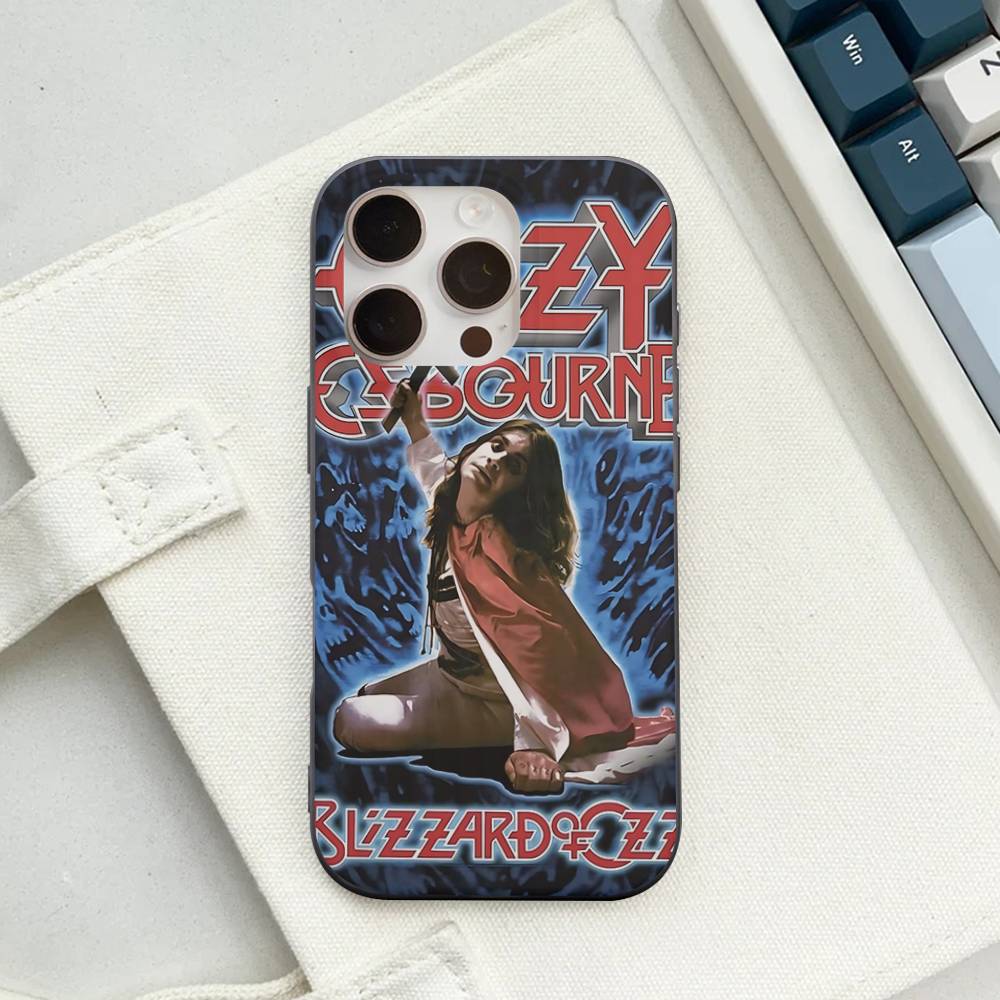 

O-Ozzy Osbourne Band For IPhone 16 15 14 13 12 11 17 Pro Max Plus Wave Corrugated Phone Case Anti Drop Cover iPhone 15