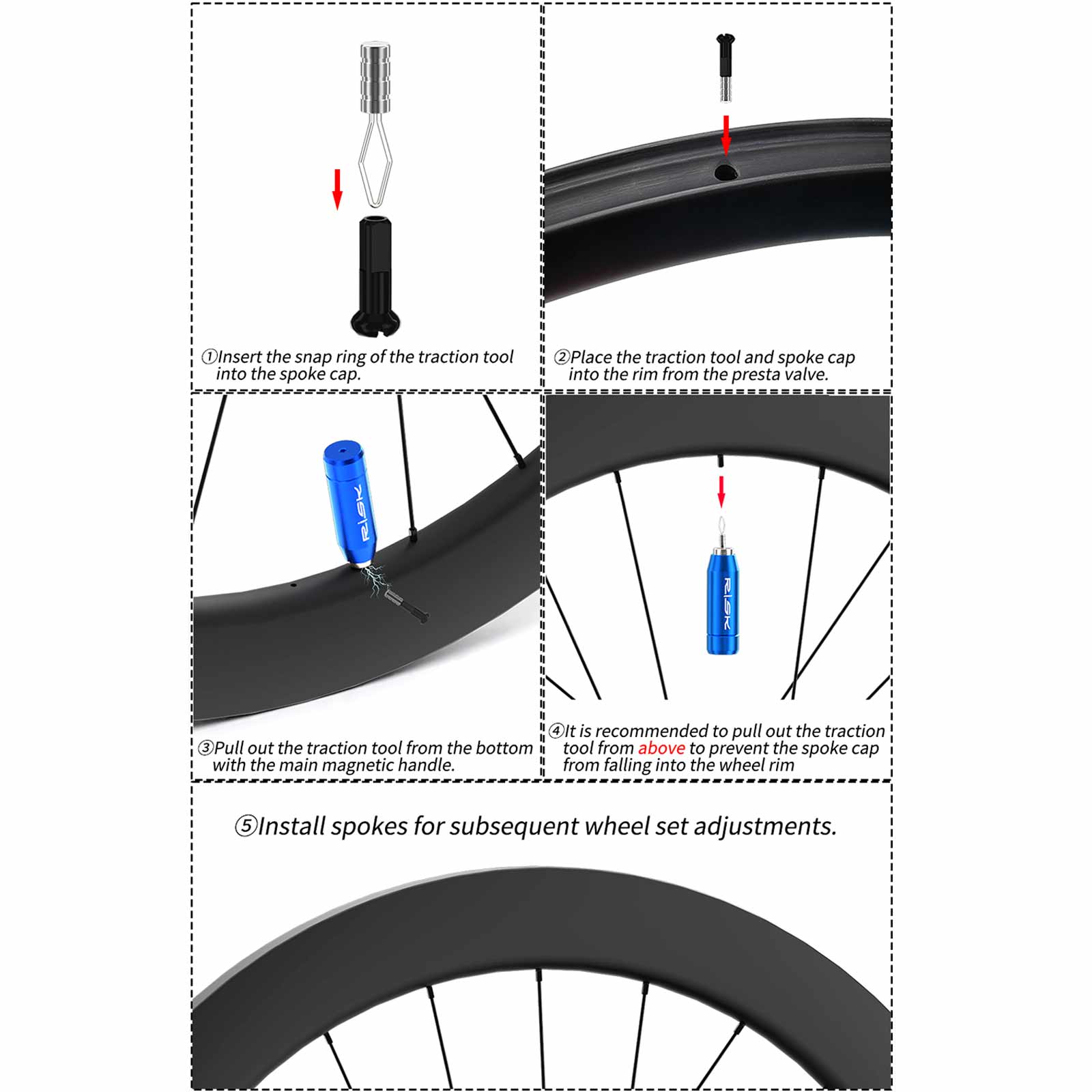 

Road BICYCLE 13/14/15G Non-ferrous Spoke Nipple CAP Traction Tool Spoke Nipple Adjustment Tool for Carbon Fiber RIM Bike Wheel China Mainland
