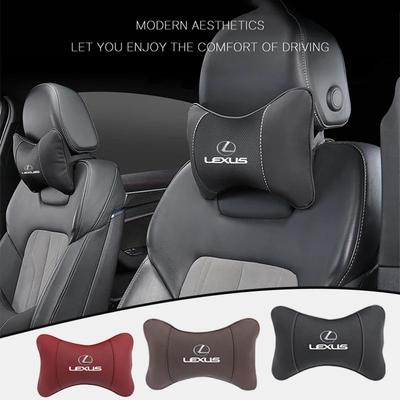 Car Headrest Leather Neck Pillow Auto Interior For RX330 IS250 Ct200h ES300h RX350 IS300h NX300h RX400h ES350 Head Support