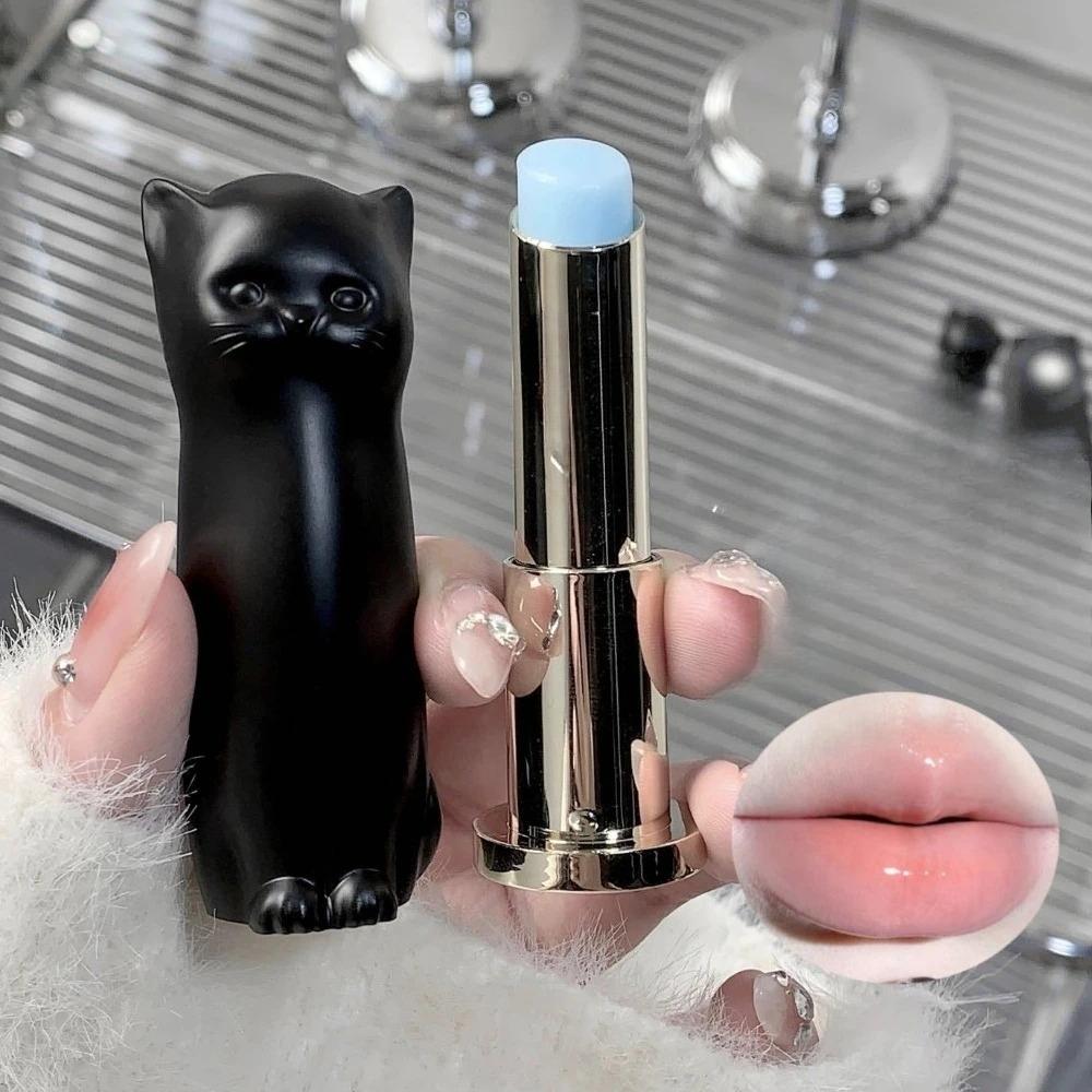 

Бальзамы для губ увлажняющие цветные Черно-белый кот Против сухости и трещин Разглаживание морщин на губах Студенческие увлажняющие помады Синий Розовый Нюдовый