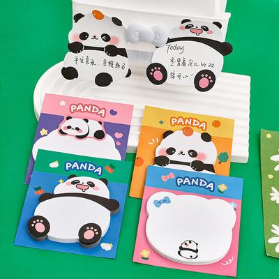 Ins Cartoon Alien Panda Cute Girl Gift Heart Message Office School Supplies Paper Student Good Looking N Times Sticker Memo Pad