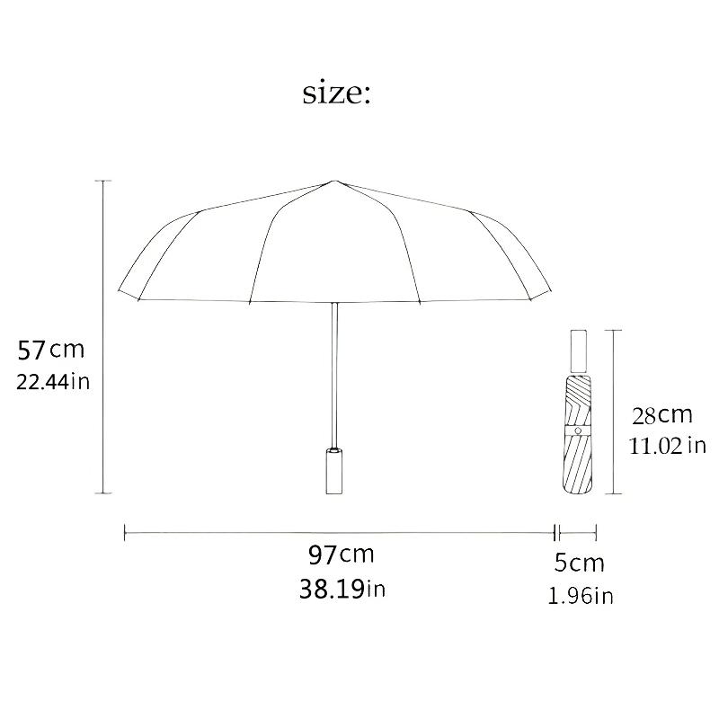 Rayo Majestic Emblem Umbrella 8-Frame for Travel, Camping, Casual Lightweight Portable Umbrella, Essential for Every Family Holidays Gift