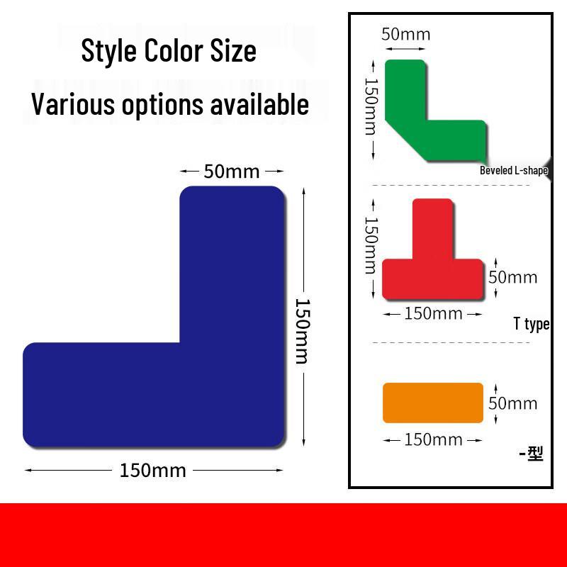 6S/5S Corner Positioning Labels