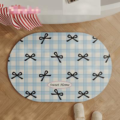 Cute Ins Wind Soft Diatom Mud Floor Mat Bathroom Floor Mat Bathroom Door Water Absorption Quick Drying Dirt Resistant Non-slip Foot Mat