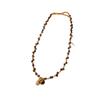 Französische Tigeraugen-Perlenkette mit Erdnuss: Elegante & Exquisite Schlüsselbein-Kette für Damen