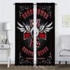 Hells Angels Gardiner för Sovrum Halloweendekoration Heminredningsgardiner för Vardagsrum Avskärmningsgardiner Mörkläggningsgardin