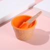 Childrens Plastic Ice Cream Bowl With Spoon For Party And Gift Use