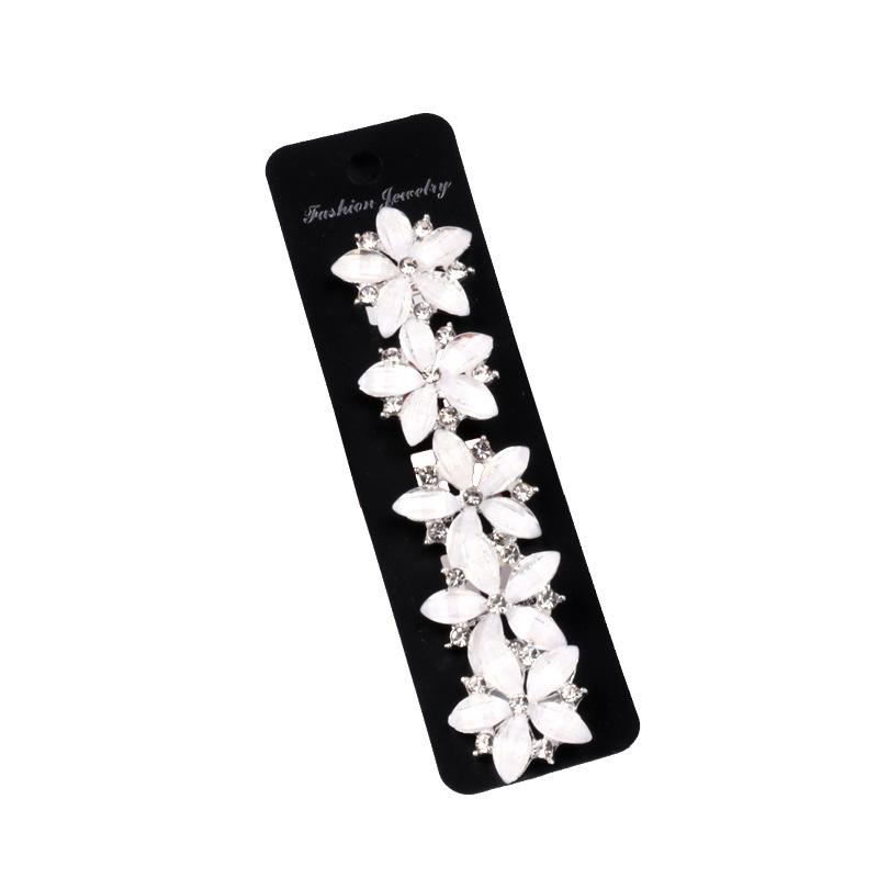 5 pezzi di cristallo bean fibbia fermaglio per capelli copricapo carta per capelli ragazze pettinatura clip per capelli intrecciati