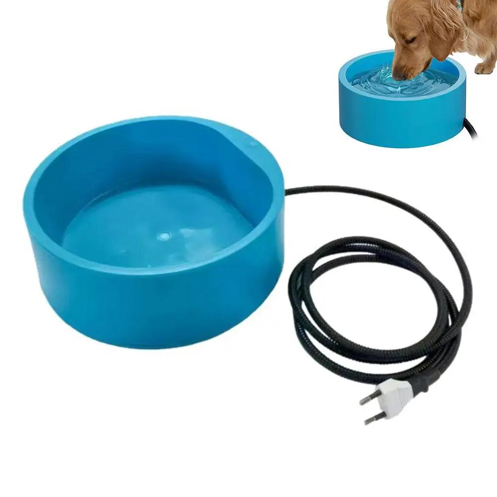 

Pet Thermostatic Heating Bowl For Dogs Cats Constant Temperature Water/Food Bowl Outdoor Use Multi-Functional Pet Feeding B I8E2