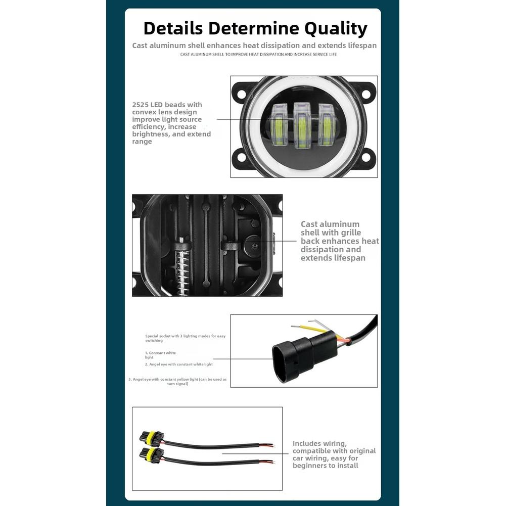 4 Inch Led Fog Light Led Fog Light Ring Offroad Fog Light