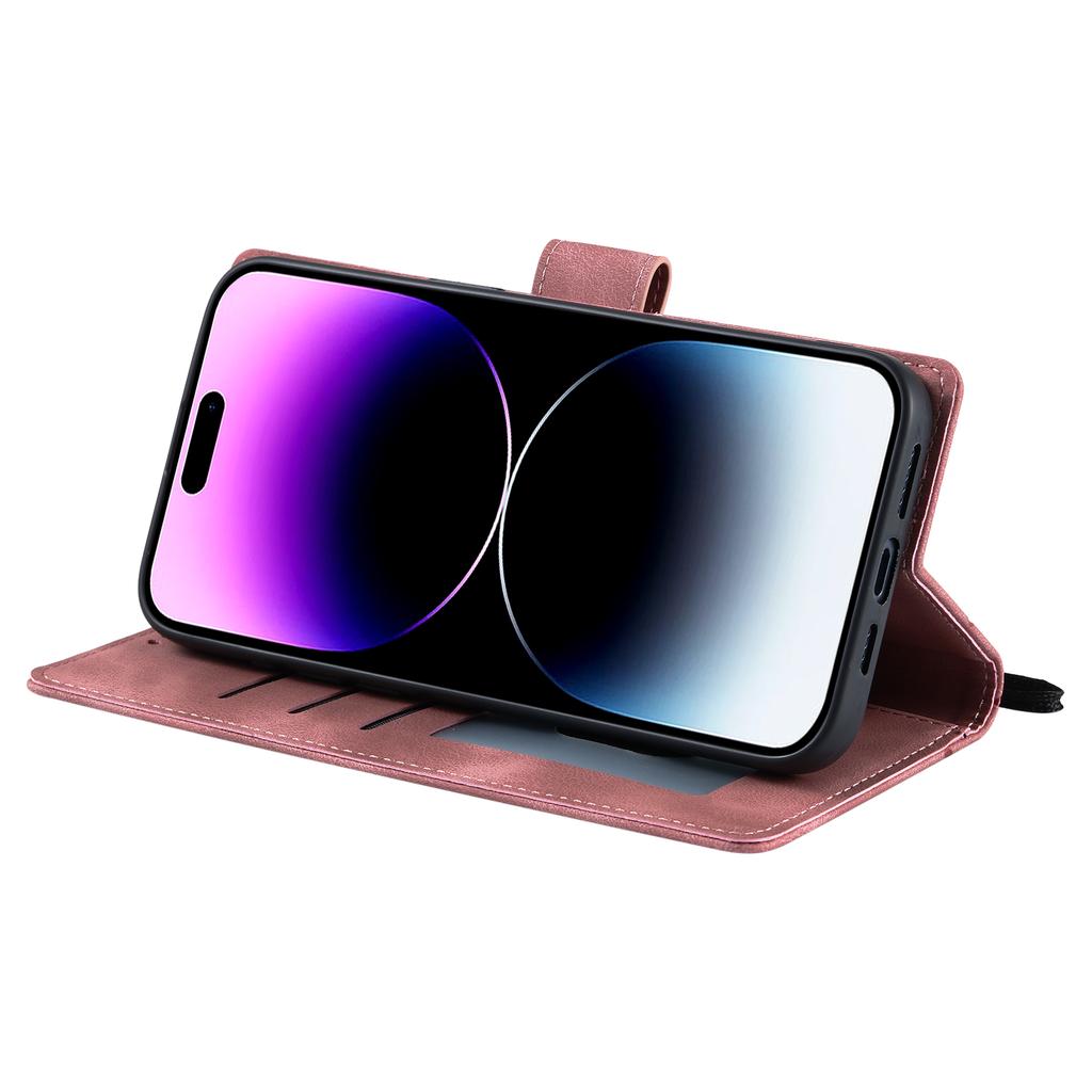 Stil 018 Für iPhone 16 Plus Hülle Geprägtes Totem Hautgefühl Brieftasche Leder Handyhülle