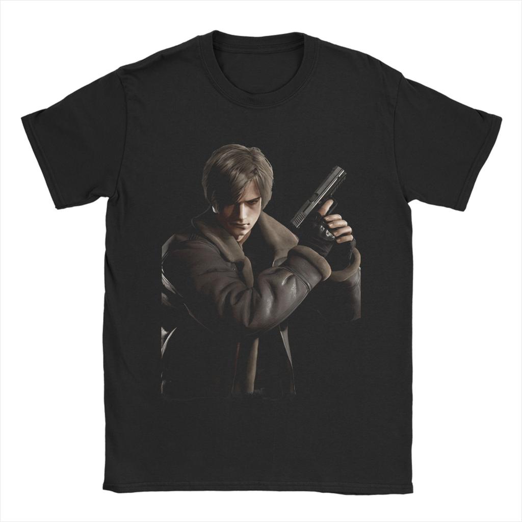 Leon Kennedy RE9 Cotton T Shirt For Adult Summer Y2K Basic T Shirts Comfortable Hip Hop Tee Shirt Oversize Loose Tops