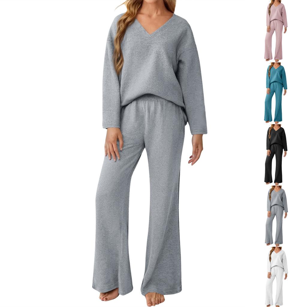 Women's Two-piece Sweater Suit Home Wear Matching Casual Suit Fashion Clothing