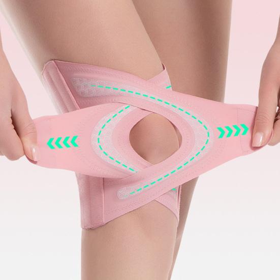 Knee Brace for Men Women Adjustable Compression Knee Support with Side Spring