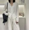 2024 Women's Ultra-Fine Wool Hooded Knit Cardigan Jacket with Double Zipper, European Style