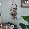 1Pc Indian Dream Catcher With Brown Feathers Wall Hanging Dream Catcher Bedroom Accessories Wind Chime Dream Catcher Home Decor