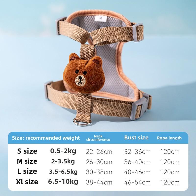 

Собака, выгуливающая на поводке Маленькая и средняя плюшевая собака, выгуливающая питомца на поводке для собак Кошка, нагрудный ремень Четыре сезона S