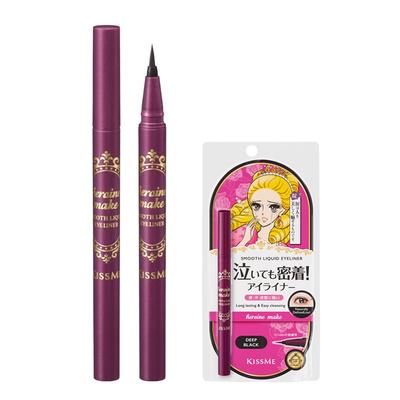 Kiss Me Heroine Make אייליינר נוזלי חלק N 0.4 מ"ל, שחור עמוק, 1 יח'.