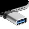 USB3.0 Female to TypeC Adapter Converter Charging Data OTG Stretch Hd Without Chain(Silver )
