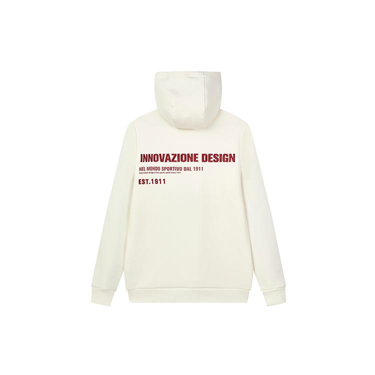 FILA Sweatshirts Men's Mist Lotus White Hooded Moderate Other F11M149205F-IV